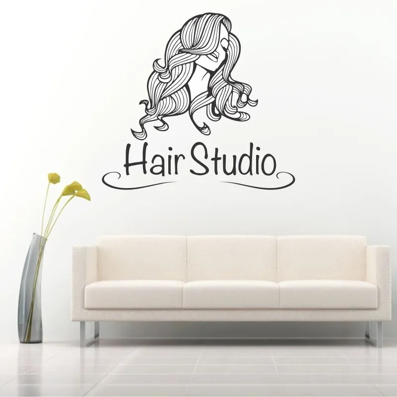 Sticker perete Hair Studio