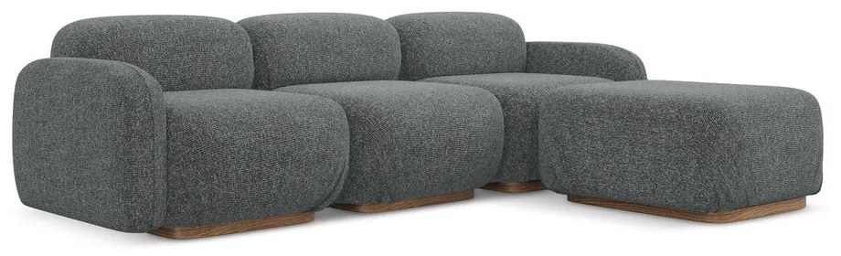 Colțar modular gri (cu colț variabil) Ailani – Makamii