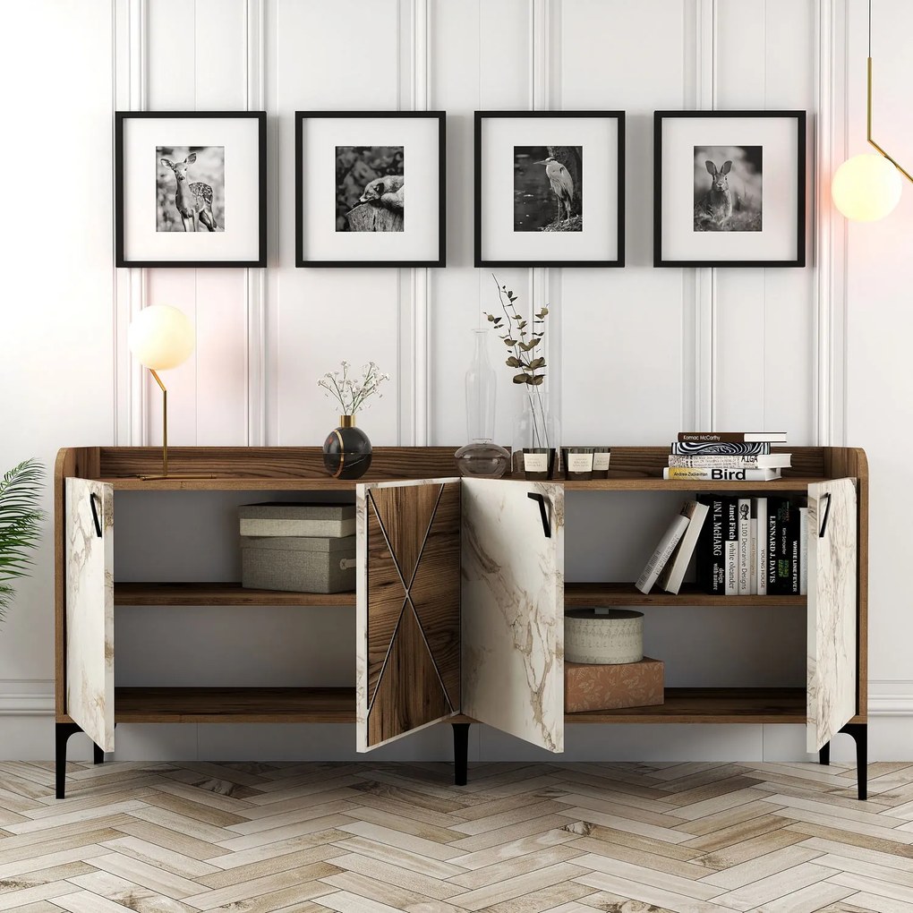 Dulap Venedikt (nuc + alb). 1072732