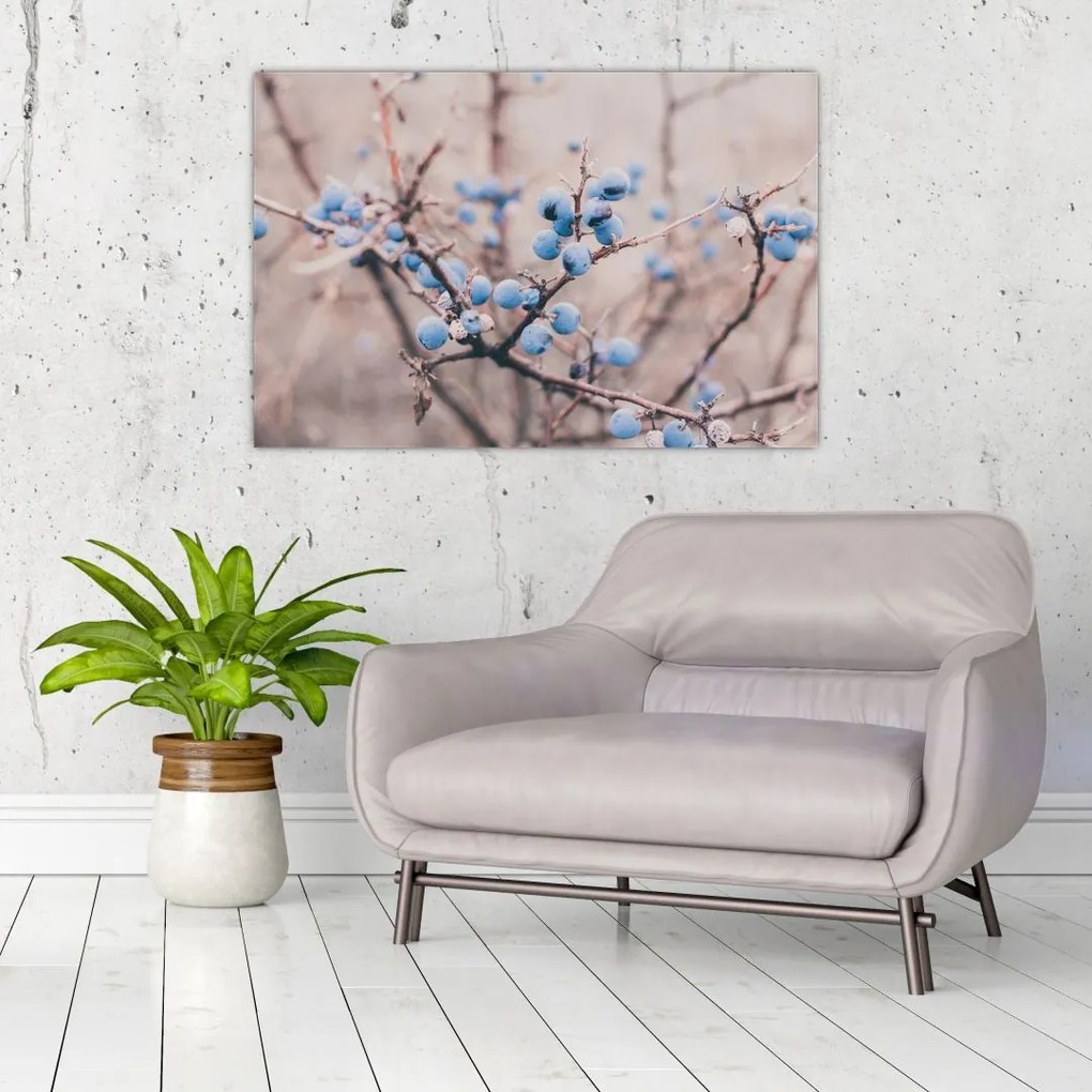 Tablou cu fructe pe tufiș (90x60 cm)