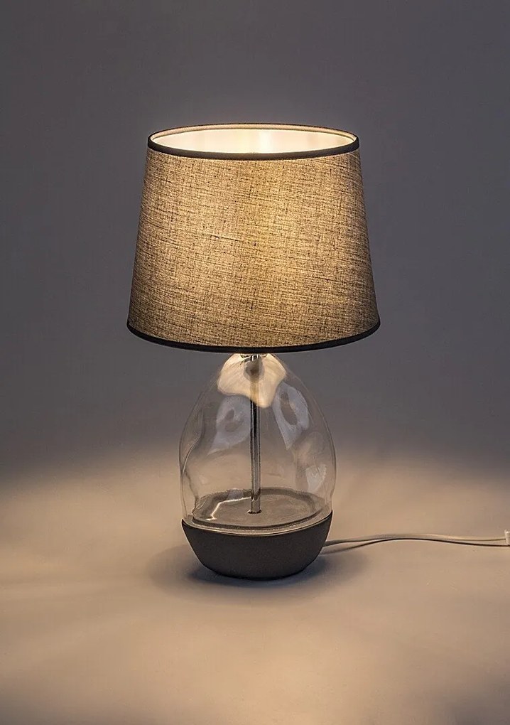 Veioza/Lampa de masa decorativa Apolonia gri