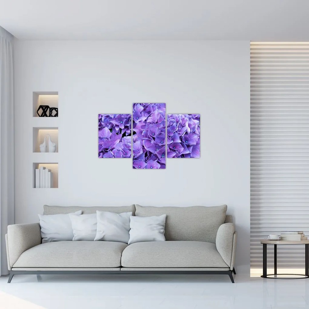 Tablou cu flori violete (90x60 cm)