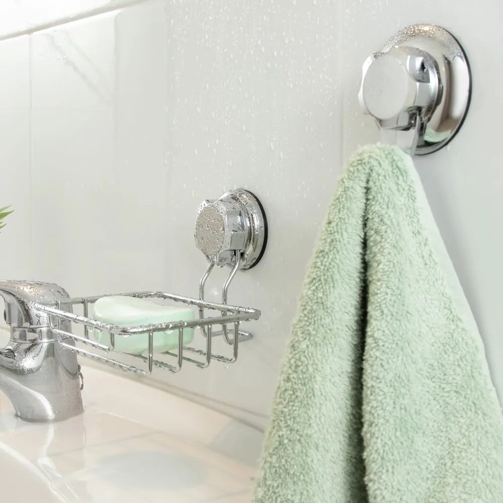 Cârlige argintii 4 buc. autoadezive din plastic Bestlock – Compactor