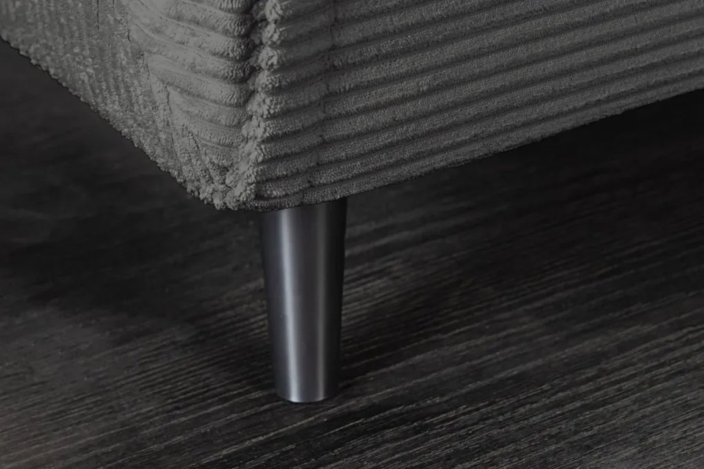 Fotoliu Pat SMART MULTIFUNCTION 100cm catifea raiata gri