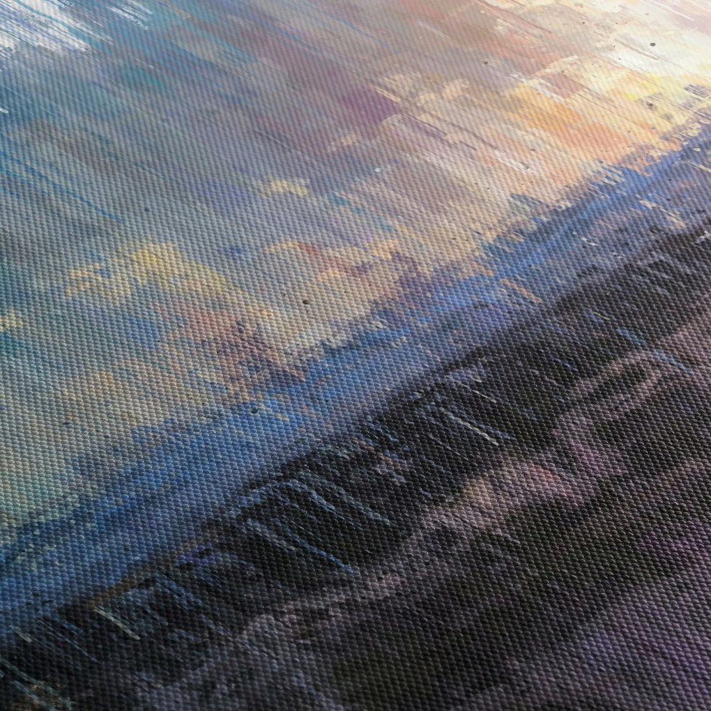 Tablou - Abstract (cu ceas) (90x30 cm)