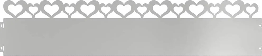 vidaXL Borduri pentru gazon 10 pcs Argintiu 103 x 0,05 x 22 cm