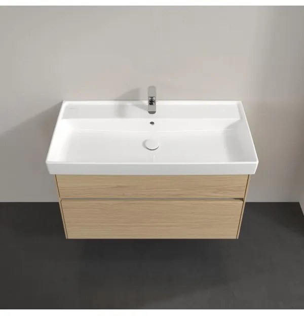 Dulap baza suspendat, Villeroy&Boch Collaro, 95.4x54.6x44.4cm, iluminare ambientala, C011L0
