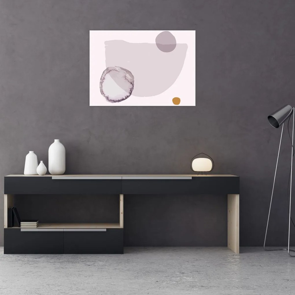 Tablou pe sticlă - Minimalism violet N⁰2 (70x50 cm)