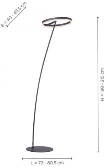 Lampadar LED dimabil TITUS LED/19,5W/230V Paul Neuhaus 381-13