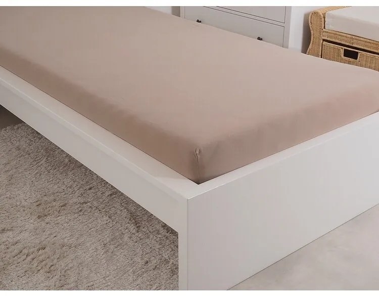 Cearșaf de pat 4Home jersey Ideal nuc , 200 x 200 cm, 200 x 200 cm