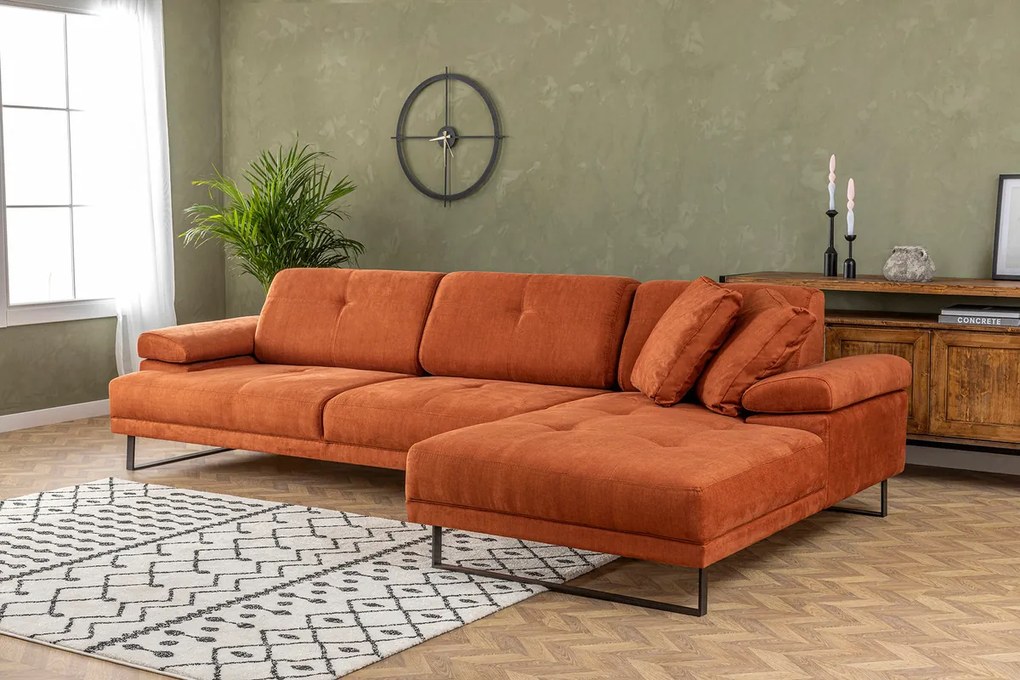 Canapea de colț Mustang Small Right Orange