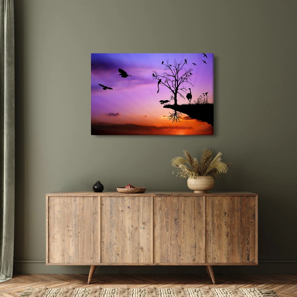 Tablou - Siluetele animalelor (90x60 cm)