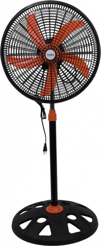 Ventilator Oliver Voltz OV51760N18, 50 W, 18", 3 viteze, Indicator luminos, Reglabil, Negru/Portocaliu