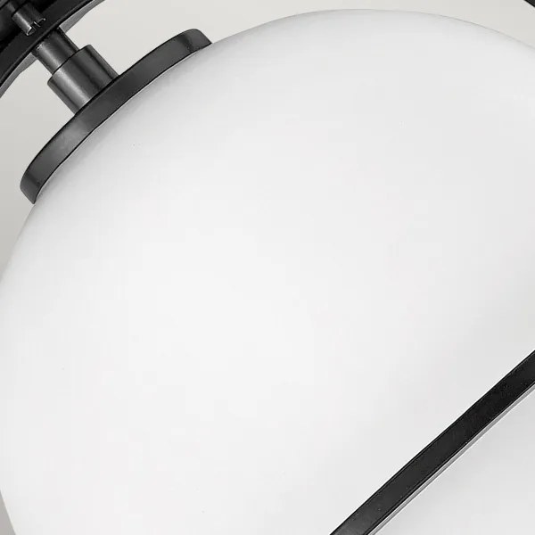 Quintiesse QN-SOMERSET-F-O-BK - Plafonieră SOMERSET, 1x E27/60W/230V, neagră