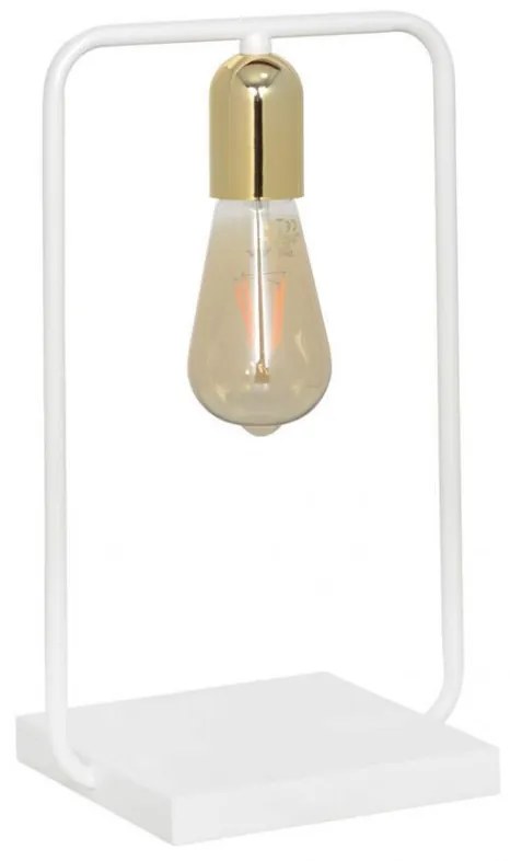 Lampa de masa metal design minimalist SAVO alba