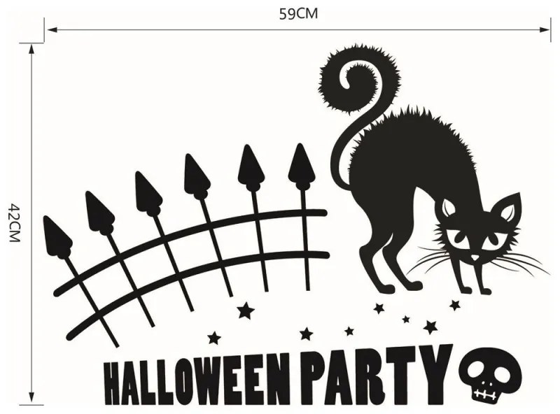 Sticker perete Halloween Party