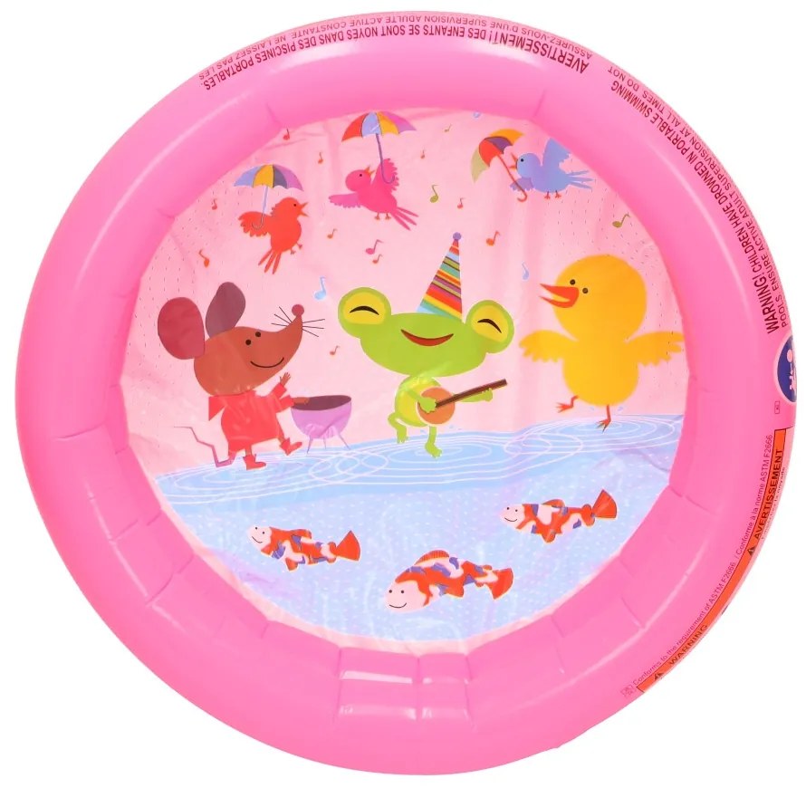 Piscina Gonflabila pentru copii, model MINI, culoare Roz, diametru 61 cm