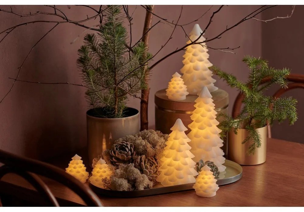 Decorațiune luminoasă de Crăciun albă ø 11 cm Carla – Sirius