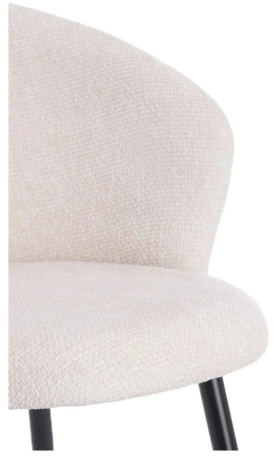 Set de scaune de sufragerie crem 2 buc. din metal Radaja – Light & Living