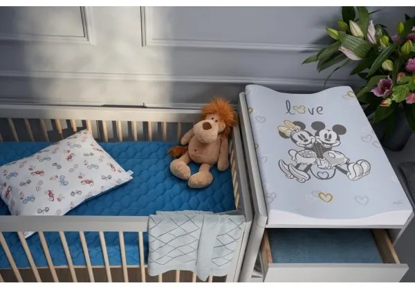 Saltea bilaterală pentru înfășat COSY DISNEY 50x70 cm albastră CebaBaby