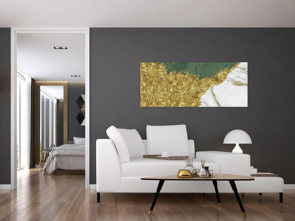 Tablou - Marmură verde N⁰2 (120x50 cm)