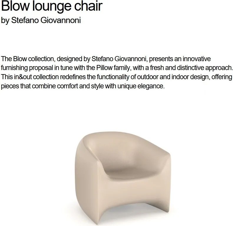 Fotoliu lounge design modern, exterior, interior, BLOW LOUNGE CHAIR 55014 Vondom