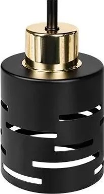 Lustru aplicat ELEN 3xE27/35W/230V negru/auriu