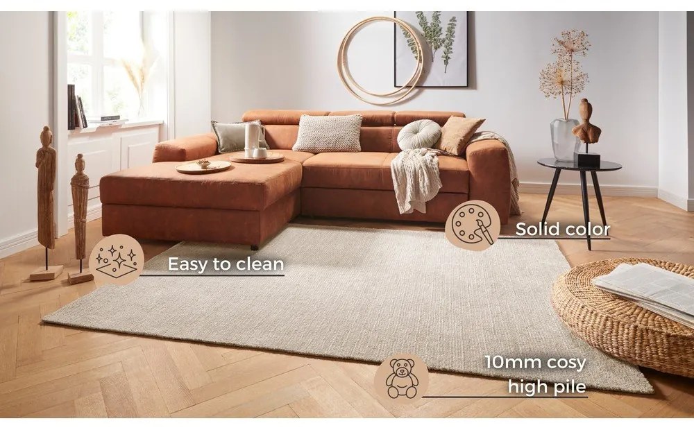 Covor Mint Rugs Supersoft, 160 x 230 cm, bej