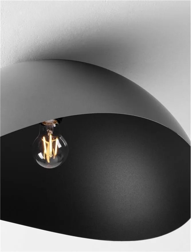 Lustra aplicata design decorativ OPSI negru D-50cm