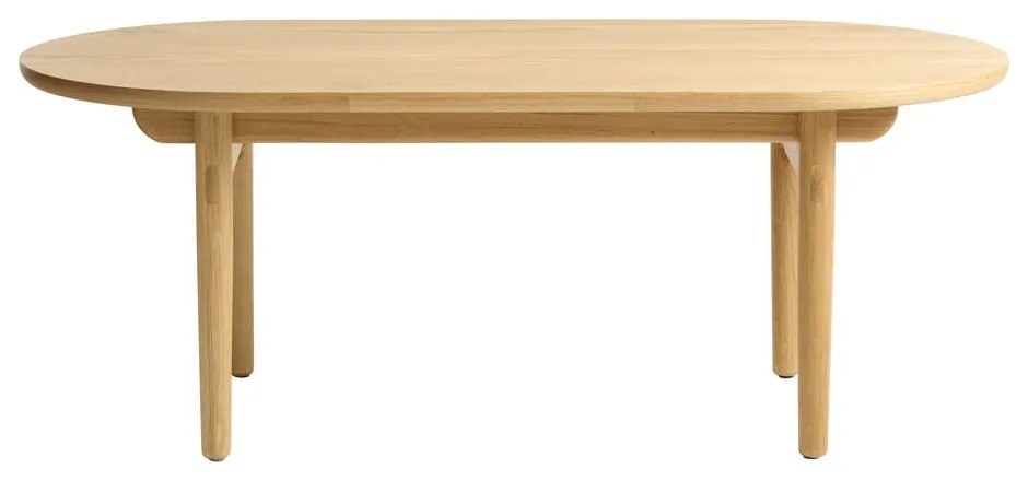Măsuță de cafea în culoare naturală cu aspect de lemn de stejar 70x130 cm Carno – Unique Furniture