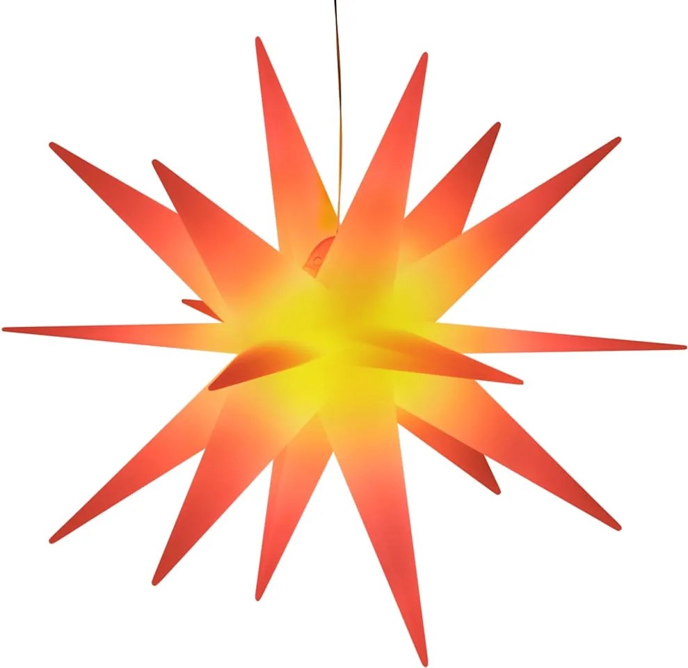 vidaXL Lumină de Crăciun cu LED, roșu, 57 cm, pliabil