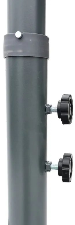 Umbrelă de grădină metalică 270 cm - teracotă