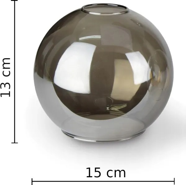 Lustră pe cablu LACRIMA SMOKY 1xE27/60W/230V