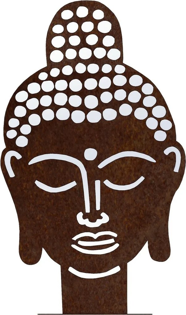 Decorație de grădină Buddha 50 x 30 cm, cortenCORGARDEN 1061
