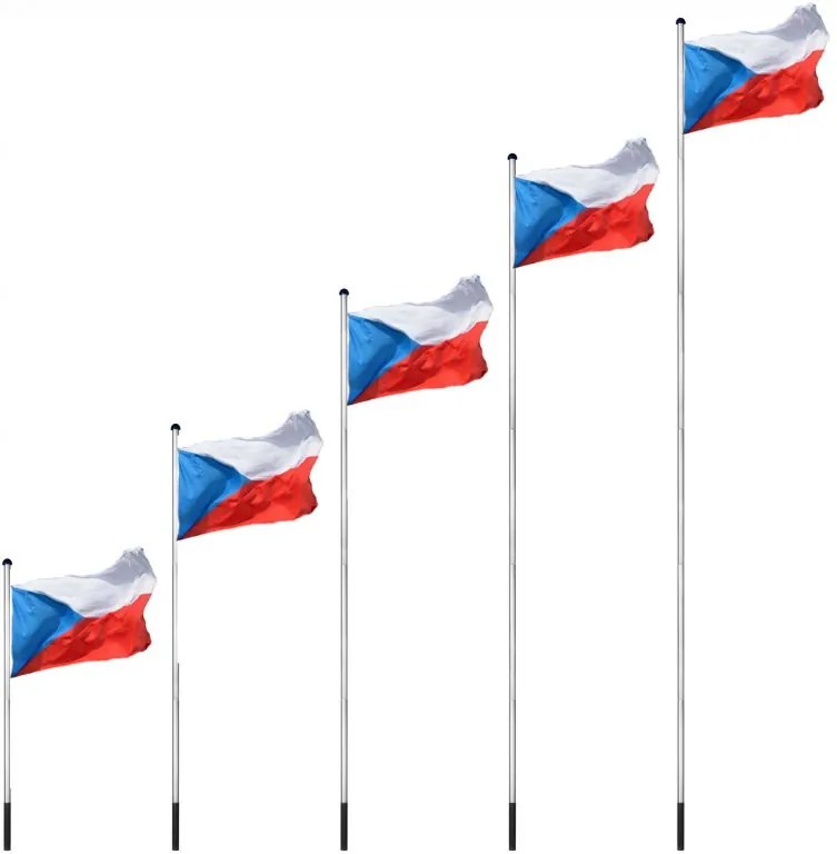 Catarg inclusiv steagul Republicii Cehe - 650 cm