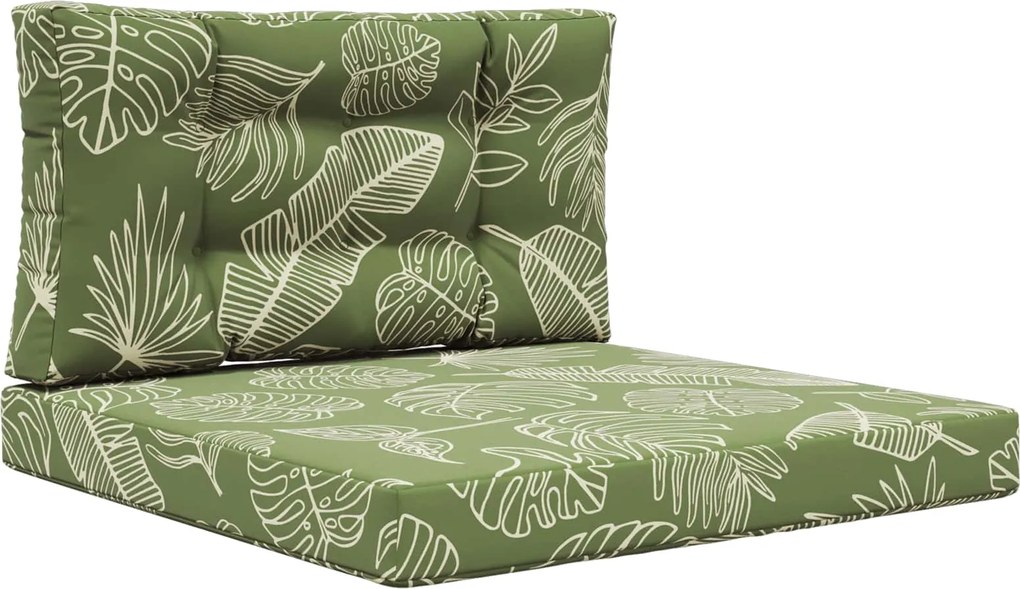 vidaXL Perna pentru canapea de exterior 2 pcs Design cu frunze