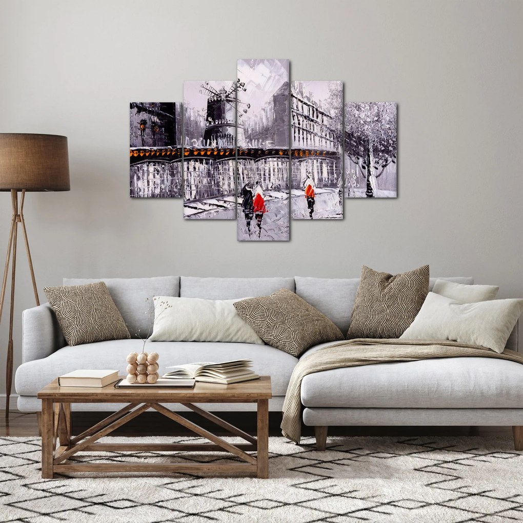 Tablou - Pictură în ulei a orașului II. (150x105 cm)