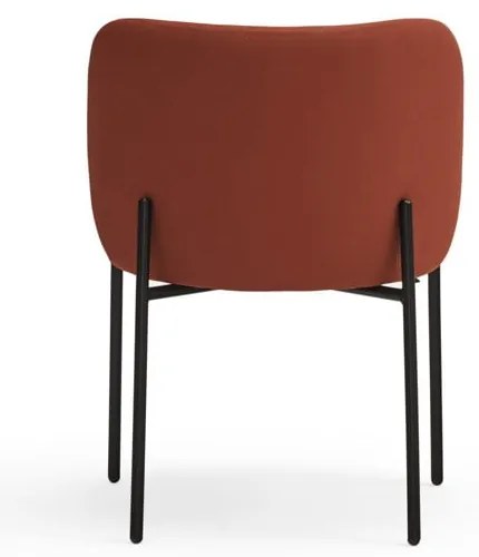 Set de scaune de sufragerie roșu 2 buc. tapițat Mogi – Teulat