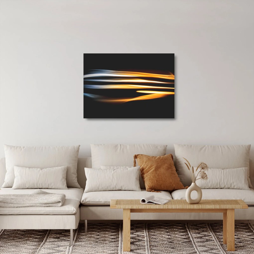 Tablou pe sticlă negru (70x50 cm)