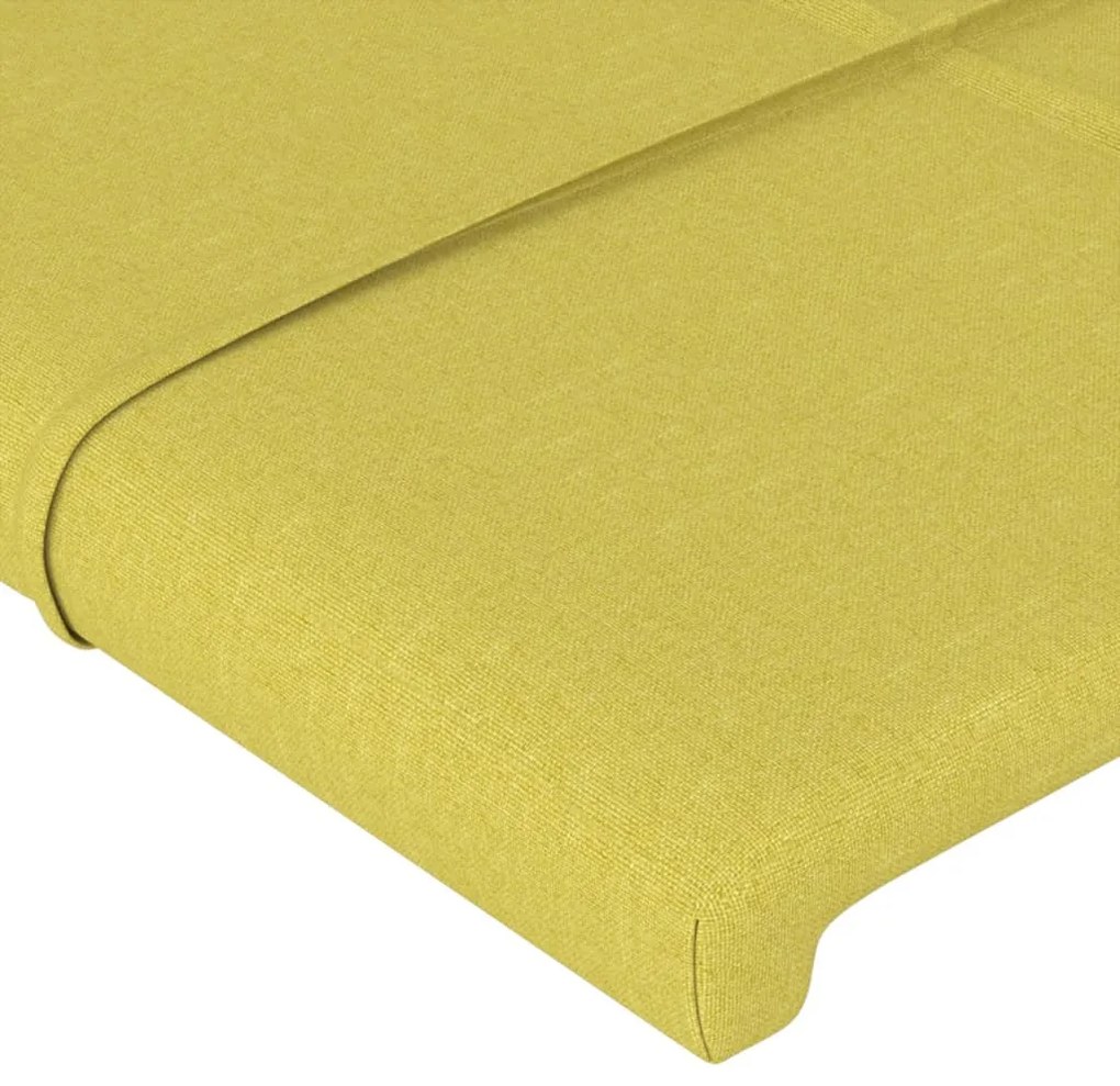 Tablie de pat cu aripioare, verde, 103x16x118 128 cm, textil 1, Verde, 103 x 16 x 118 128 cm