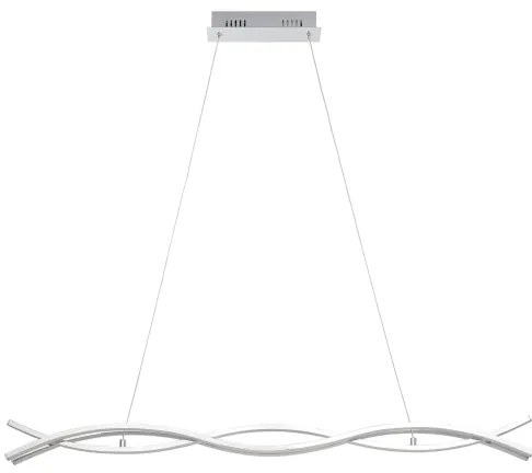 Eglo LASANA 2 96102 - Lustră LED suspendată pe cablu, 2 LED-uri, 35 W, 230 V, 3000 K (lumină caldă), crom lucios