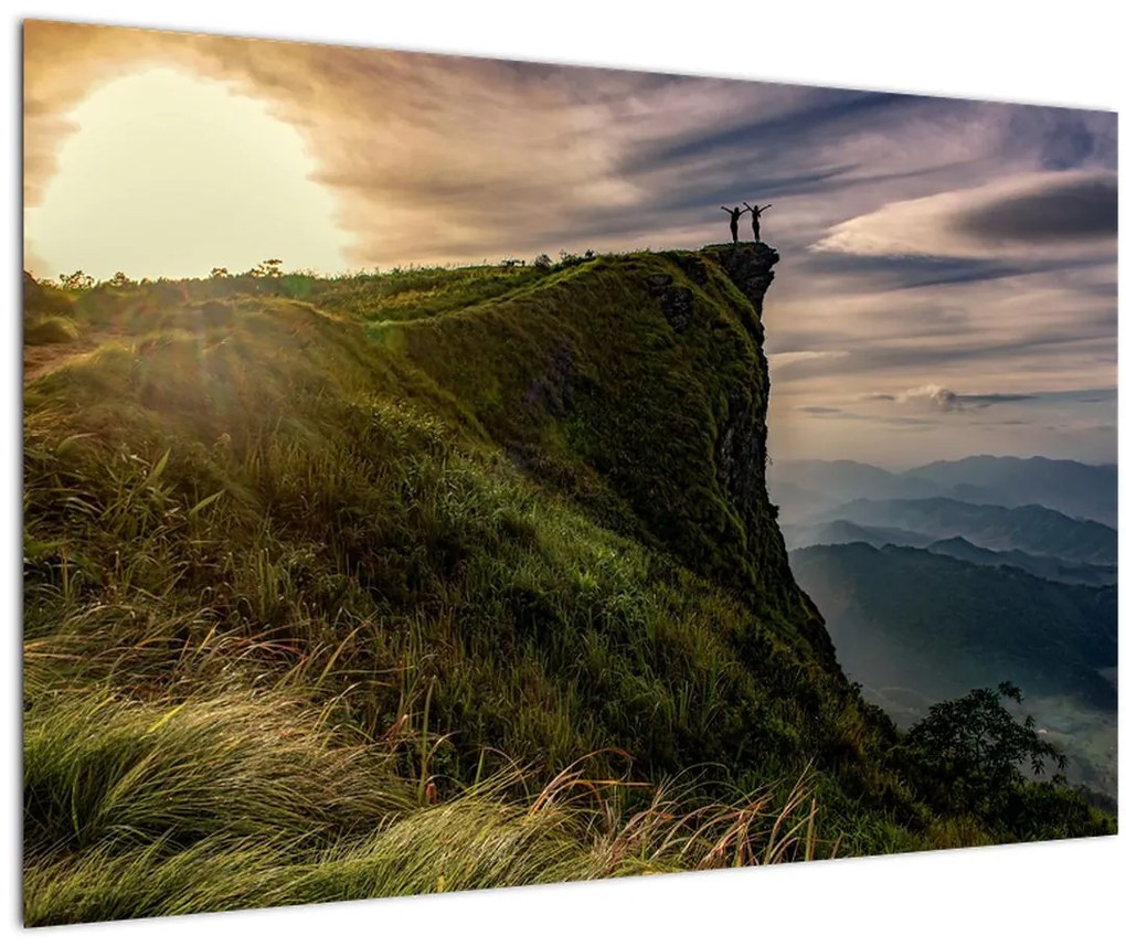 Tablou - Femei la stânci (90x60 cm)