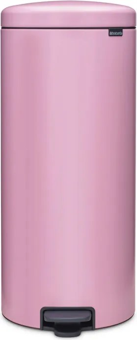 Cos de gunoi cu pedală Brabantia NewIcon 1010443, 30 l, Inchidere lenta, Baza antiderapanta, Roz