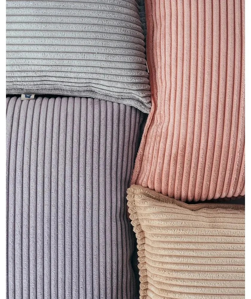 Pernă decorativă pentru copii maro deschis cu tapițerie din catifea reiată Bolster – Wigiwama