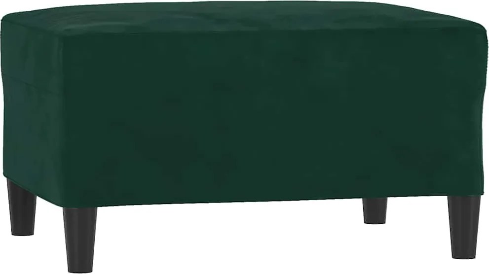 vidaXL Taburet, verde închis, 70x55x41 cm, catifea