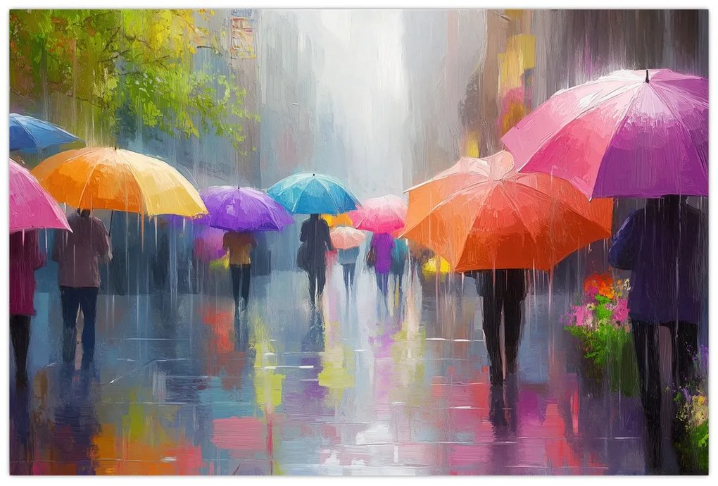 Tablou - Zi ploioasă (90x60 cm)