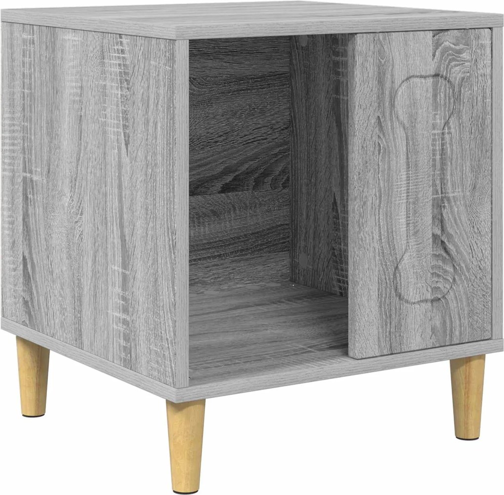 vidaXL Casă pentru câini Gri Sonoma 44 x 42 x 49 cm Lemn compozit