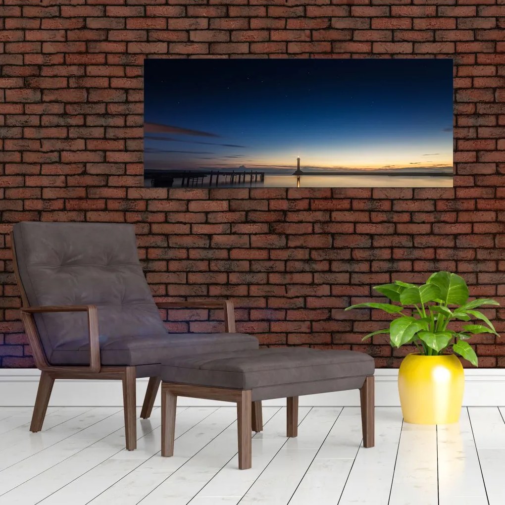 Tablou - Far în zare (120x50 cm)