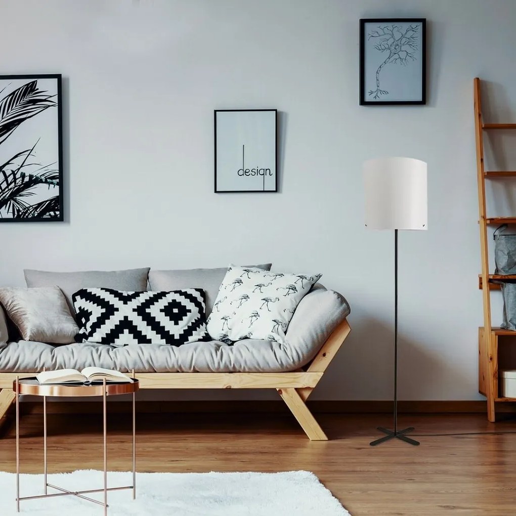 Lampadar, lampa de podea design modern Izander alb
