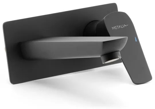 Baterie de lavoar pentru instalare ascunsă Novaservis METALIA ECO negru mat